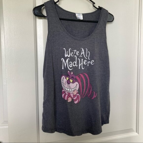 Port and Company Tops - We’re all mad here Cheshire Cat tank top